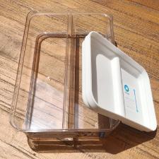 Organizador multiuso com 2 andares Idesign Crisp branco ID-718-60