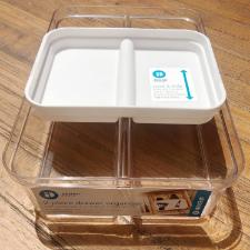 Organizador multiuso com 2 andares Idesign Crisp branco ID-718-60