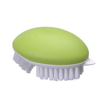 Escova para lavar frutas e legumes de plstico Hudson 18,57cm verde