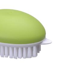 Escova para lavar frutas e legumes de plstico Hudson 18,57cm verde