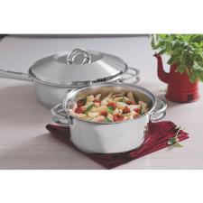 Jogo de Panelas Tramontina Solar em Ao Inox com Fundo Triplo e Tampas de Inox 6 Peas