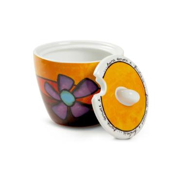 Aucareiro em porcelana Egan Frane Amore Fantasia 200ml colorido