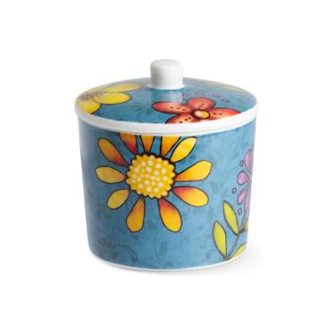 Aucareiro em porcelana Egan Italy Bellamore 240ml azul
