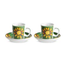 Jogo de xcaras com pires Egan Italy Bellamore 100ml 2 peas verde