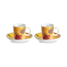 Jogo de xcaras com pires Egan Italy Bellamore 100ml 2 peas amarelo