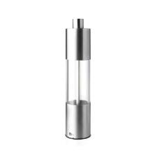 Moedor de pimenta e sal em inox e acrlico AdHoc Classic 18cm prata