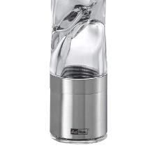 Moedor de pimenta e sal em inox e acrlico AdHoc Duomill 15cm prata