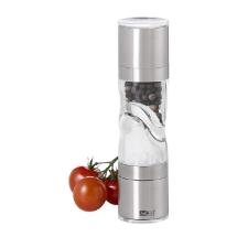 Moedor de pimenta e sal em inox e acrlico AdHoc Duomill 15cm prata