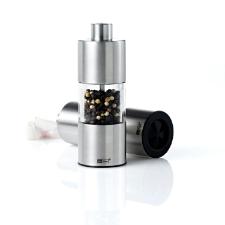 Moedor de pimenta e sal em inox e acrlico AdHoc Classic 13cm prata