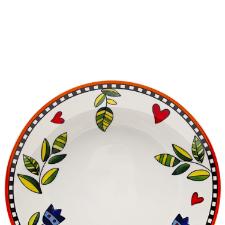 Jogo de pratos em porcelana Egan Cocorido 27cm 6 peas laranja