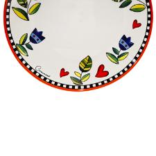 Jogo de pratos em porcelana Egan Cocorido 27cm 6 peas laranja
