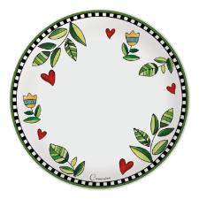 Jogo de pratos em porcelana Egan Cocorido 27cm 6 peas verde