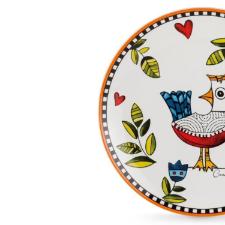 Jogo de pratos em porcelana Egan Cocorido 19cm 6 peas laranja