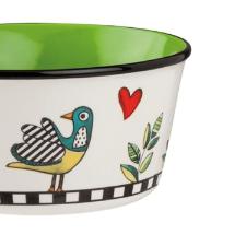 Bowl em new bone china Imeltron Cocorico 460ml verde