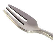 Jogo de garfos para bolo em ao inox Fracalanza Steel Wood 6 peas cinza