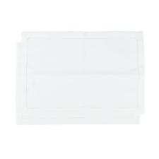 Jogo de lugar americano em tecido L'Hermitage Cotton 33x48cm 2 peas branco