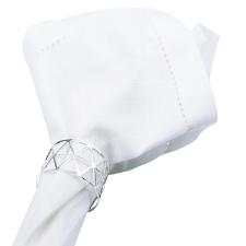 Jogo de lugar americano em tecido L'Hermitage Cotton 33x48cm 2 peas branco