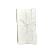 Jogo de guardanapo em tecido L'Hermitage Cotton 45x45cm 2 peas branco