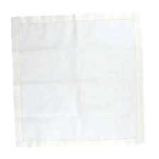 Jogo de guardanapo em tecido L'Hermitage Cotton 45x45cm 2 peas branco