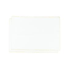 Jogo de lugar americano tecido L'Hermitage Cotton 33x48cm 2 peas branco