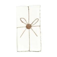 Jogo de lugar americano tecido L'Hermitage Cotton 33x48cm 2 peas branco