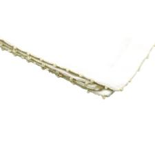 Jogo de lugar americano tecido L'Hermitage Cotton 33x48cm 2 peas branco