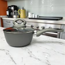 Panela em alumínio e tampa Bialetti Petravera Plus 16cm cinza Panela em alumínio e tampa Bialetti Petravera Plus 16cm cinza