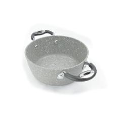 Caarola em alumnio e tampa Bialetti Petravera Plus 20cm cinza