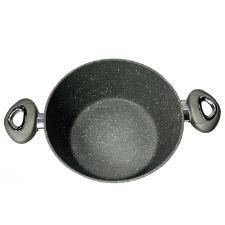 Caarola em alumnio e tampa Bialetti Petravera Plus 24cm cinza