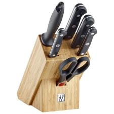 Bloco de Facas Zwilling Bambu Gourmet 7 Peas para Cozinha Funcional e Moderna