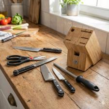 Bloco de Facas Zwilling Bambu Gourmet 7 Peas para Cozinha Funcional e Moderna