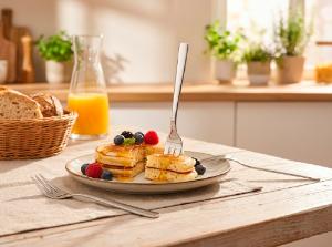 Jogo com 6 Garfos para Sobremesa Zwilling Dinner em A�o Inoxid�vel para Mesa Elegante