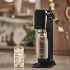Mquina para gaseificar gua com garrafa de 1 litro Sodastream ART preta
