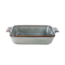 Travessa retangular em cermica L'Hermitage Jade 680ml verde