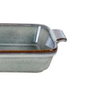Travessa retangular em cermica L'Hermitage Jade 680ml verde