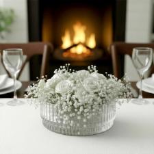 Centro de Mesa em Cristal Ecolgico L'Hermitage Drica 29,7cm: Brilho sustentvel e design clssico