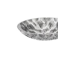 Centro de Mesa em Cristal Ecolgico Bohemia Onion Design Folhas 32x6cm