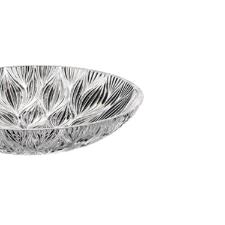 Centro de Mesa em Cristal Ecolgico Bohemia Onion Design Folhas 32x6cm