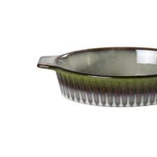 Travessa oval em cermica com ala L'Hermitage Mist 1,4 litro verde