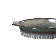 Travessa oval em cermica com ala L'Hermitage Mist 1,95 litro verde