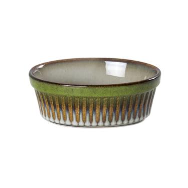 Travessa oval em cermica L'Hermitage Mist 550ml verde