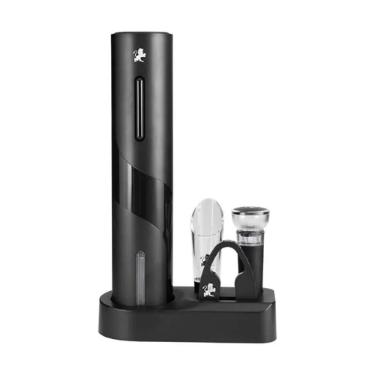 Kit Vinho 4 Peas em Ao Inox Maxwell & Williams Preto