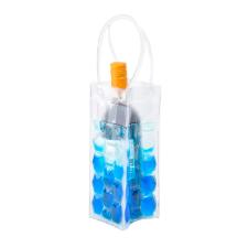 Sacola trmica para garrafa de vinho Kenya 25x9x9cm azul