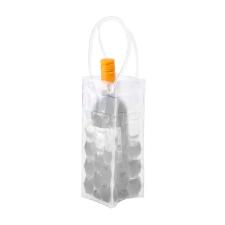 Sacola trmica para garrafa de vinho Kenya 25x9x9cm transparente