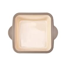 Forma quadrada de silicone antiaderente Kenya 25x5cm bege