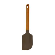 Esptula po duro em silicone com cabo de madeira Kenya 31cm cinza