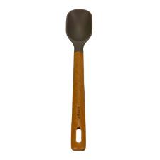 Coher de arroz em silicone com cabo de madeira Kenya 32cm cinza