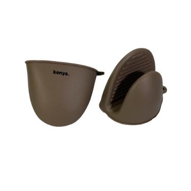Jogo de luvas de silicone Kenya 2 peas 11x8cm cinza