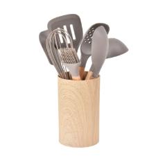 Jogo de utenslios em silicone Kenya 6 peas cinza
