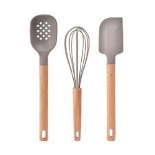Jogo de utenslios em silicone Kenya 6 peas cinza